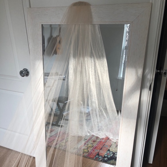 ✨BRAND NEW mocha/nude bridal cathedral veil! main image 6